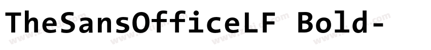 TheSansOfficeLF Bold字体转换